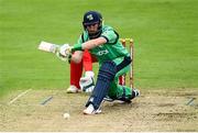 10 September 2021; Andrew Balbirnie of Ireland during match two of the Dafanews International Cup ODI series between Ireland and Zimbabwe at Stormont in Belfast. Photo by Ramsey Cardy/Sportsfile