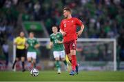 8 September 2021; Nico Elvedi of Switzerland during the FIFA World Cup 2022 qualifying group C match between Northern Ireland and Switzerland at National Football Stadium at Windsor Park in Belfast. Photo by Stephen McCarthy/Sportsfile
