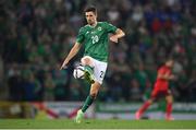 8 September 2021; Craig Cathcart of Northern Ireland during the FIFA World Cup 2022 qualifying group C match between Northern Ireland and Switzerland at National Football Stadium at Windsor Park in Belfast. Photo by Stephen McCarthy/Sportsfile