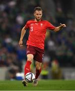 8 September 2021; Silvan Widmer of Switzerland during the FIFA World Cup 2022 qualifying group C match between Northern Ireland and Switzerland at National Football Stadium at Windsor Park in Belfast. Photo by Stephen McCarthy/Sportsfile