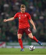 8 September 2021; Nico Elvedi of Switzerland during the FIFA World Cup 2022 qualifying group C match between Northern Ireland and Switzerland at National Football Stadium at Windsor Park in Belfast. Photo by Stephen McCarthy/Sportsfile
