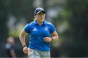 6 September 2021; Physiotherapy Intern Molly Boyne during the Leinster Rugby training session at UCD in Dublin. Photo by Harry Murphy/Sportsfile
