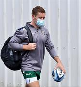 10 September 2021; Paddy Jackson of London Irish arrives for the pre-season friendly match between Connacht and London Irish at The Sportsground in Galway. Photo by Piaras Ó Mídheach/Sportsfile