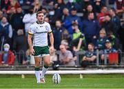 10 September 2021; Paddy Jackson of London Irish lines up a kick during the pre-season friendly match between Connacht and London Irish at The Sportsground in Galway. Photo by Piaras Ó Mídheach/Sportsfile