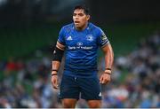 10 September 2021; Michael Ala’alatoa of Leinster during the Bank of Ireland Pre-Season Friendly match between Leinster and Harlequins at Aviva Stadium in Dublin. Photo by Harry Murphy/Sportsfile