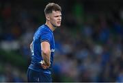 10 September 2021; Rob Russell of Leinster during the Bank of Ireland Pre-Season Friendly match between Leinster and Harlequins at Aviva Stadium in Dublin. Photo by Brendan Moran/Sportsfile