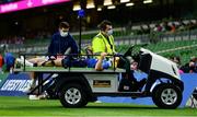 10 September 2021; Chris Cosgrave of Leinster is stretchered oiff the pitch during the Bank of Ireland Pre-Season Friendly match between Leinster and Harlequins at Aviva Stadium in Dublin. Photo by Brendan Moran/Sportsfile