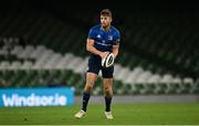 10 September 2021; Ross Byrne of Leinster during the Bank of Ireland Pre-Season Friendly match between Leinster and Harlequins at Aviva Stadium in Dublin. Photo by Harry Murphy/Sportsfile