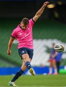 10 September 2021; Ross Byrne of Leinster before the Bank of Ireland Pre-Season Friendly match between Leinster and Harlequins at Aviva Stadium in Dublin. Photo by Harry Murphy/Sportsfile