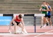 11 September 2021; James Miney of Connacht on his way to winning the Boy's 1500 metre Steeplechase during the Irish Life Health Tailteann Schools' Inter-provincial Games at Morton Stadium in Santry, Dublin. Photo by Harry Murphy/Sportsfile