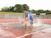 11 September 2021; Robert Troy of Munster competes in the Boy's 1500 metre Steeplechase during the Irish Life Health Tailteann Schools' Inter-provincial Games at Morton Stadium in Santry, Dublin. Photo by Harry Murphy/Sportsfile