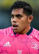 10 September 2021; Michael Ala’alatoa of Leinster before the Bank of Ireland Pre-Season Friendly match between Leinster and Harlequins at Aviva Stadium in Dublin. Photo by Brendan Moran/Sportsfile