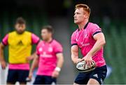10 September 2021; Ciarán Frawley of Leinster before the Bank of Ireland Pre-Season Friendly match between Leinster and Harlequins at Aviva Stadium in Dublin. Photo by Brendan Moran/Sportsfile
