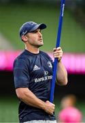 10 September 2021; Leinster U20 assistant coach Aaron Dundon before the Bank of Ireland Pre-Season Friendly match between Leinster and Harlequins at Aviva Stadium in Dublin. Photo by Brendan Moran/Sportsfile