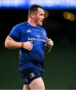 10 September 2021; Peter Dooley of Leinster during the Bank of Ireland Pre-Season Friendly match between Leinster and Harlequins at Aviva Stadium in Dublin. Photo by Brendan Moran/Sportsfile