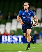 10 September 2021; James Lowe of Leinster during the Bank of Ireland Pre-Season Friendly match between Leinster and Harlequins at Aviva Stadium in Dublin. Photo by Brendan Moran/Sportsfile