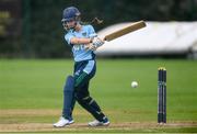 11 September 2021; Jemma Gillan of CSNI bats during the Clear Currency Women's All-Ireland T20 Cup Semi-Final match between Bready and CSNI at Bready Cricket Club in Tyrone. Photo by Ben McShane/Sportsfile