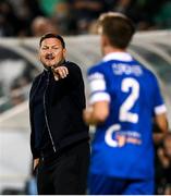 10 September 2021; Waterford manager Marc Bircham during the SSE Airtricity League Premier Division match between Shamrock Rovers and Waterford at Tallaght Stadium in Dublin. Photo by Stephen McCarthy/Sportsfile
