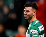 10 September 2021; Danny Mandroiu of Shamrock Rovers after scoring his side's opening goal during the SSE Airtricity League Premier Division match between Shamrock Rovers and Waterford at Tallaght Stadium in Dublin. Photo by Stephen McCarthy/Sportsfile