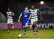 10 September 2021; Aidomo Emakhu of Shamrock Rovers during the SSE Airtricity League Premier Division match between Shamrock Rovers and Waterford at Tallaght Stadium in Dublin. Photo by Stephen McCarthy/Sportsfile