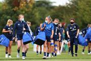 11 September 2021; Leinster players arrive before the PwC U18 Women’s Interprovincial Championship Round 3 match between Leinster and Munster at MU Barnhall in Leixlip, Kildare. Photo by Michael P Ryan/Sportsfile
