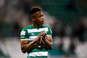 10 September 2021; Aidomo Emakhu of Shamrock Rovers following the SSE Airtricity League Premier Division match between Shamrock Rovers and Waterford at Tallaght Stadium in Dublin. Photo by Stephen McCarthy/Sportsfile