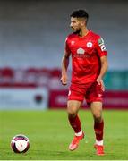 10 September 2021; Yassine En Neyah of Shelbourne during the SSE Airtricity League First Division match between Cork City and Shelbourne at Turner Cross in Cork. Photo by Michael P Ryan/Sportsfile