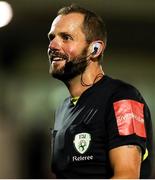 10 September 2021; Referee Gavin Colfer during the SSE Airtricity League First Division match between Cork City and Shelbourne at Turner Cross in Cork. Photo by Michael P Ryan/Sportsfile