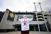 11 September 2021; Tyrone supporter John McCusker from Dromore, Tyrone prior to the GAA Football All-Ireland Senior Championship Final match between Mayo and Tyrone at Croke Park in Dublin. Photo by David Fitzgerald/Sportsfile