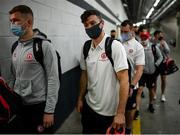 11 September 2021; Conor McKenna of Tyrone arrives before the GAA Football All-Ireland Senior Championship Final match between Mayo and Tyrone at Croke Park in Dublin. Photo by Stephen McCarthy/Sportsfile