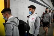 11 September 2021; Tiernan McCann of Tyrone arrives before the GAA Football All-Ireland Senior Championship Final match between Mayo and Tyrone at Croke Park in Dublin. Photo by Stephen McCarthy/Sportsfile