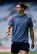 11 September 2021; Oisín Mullin of Mayo walk the pitch before the GAA Football All-Ireland Senior Championship Final match between Mayo and Tyrone at Croke Park in Dublin. Photo by Brendan Moran/Sportsfile