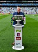 11 September 2021; 1996 Meath captain Tommy Dowd brings out the Sam Maguire Cup before the GAA Football All-Ireland Senior Championship Final match between Mayo and Tyrone at Croke Park in Dublin. Photo by Brendan Moran/Sportsfile