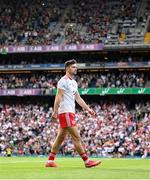 11 September 2021; Conor McKenna of Tyrone during the parade before the GAA Football All-Ireland Senior Championship Final match between Mayo and Tyrone at Croke Park in Dublin. Photo by Stephen McCarthy/Sportsfile