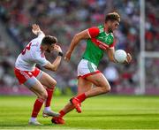 11 September 2021; Aidan O'Shea of Mayo in action against Ronan McNamee of Tyrone during the GAA Football All-Ireland Senior Championship Final match between Mayo and Tyrone at Croke Park in Dublin. Photo by Ray McManus/Sportsfile