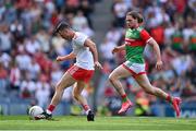 11 September 2021; Darren McCurry of Tyrone in action against Pádraig O'Hora of Mayo during the GAA Football All-Ireland Senior Championship Final match between Mayo and Tyrone at Croke Park in Dublin. Photo by Piaras Ó Mídheach/Sportsfile