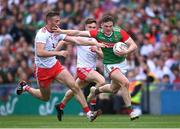 11 September 2021; Matthew Ruane of Mayo in action against Brian Kennedy of Tyrone during the GAA Football All-Ireland Senior Championship Final match between Mayo and Tyrone at Croke Park in Dublin. Photo by Ramsey Cardy/Sportsfile