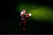 11 September 2021; Aidan O'Shea of Mayo in action against Ronan McNamee of Tyrone the GAA Football All-Ireland Senior Championship Final match between Mayo and Tyrone at Croke Park in Dublin. Photo by Daire Brennan/Sportsfile
