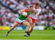 11 September 2021; Ryan O'Donoghue of Mayo in action against Peter Harte of Tyrone during the GAA Football All-Ireland Senior Championship Final match between Mayo and Tyrone at Croke Park in Dublin. Photo by Ray McManus/Sportsfile