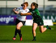 11 September 2021; Ella Durkan of Ulster is tackled by Catherine Martin of Connacht during the Vodafone Women’s Interprovincial Championship Round 3 match between Connacht and Ulster at Energia Park in Dublin. Photo by Harry Murphy/Sportsfile