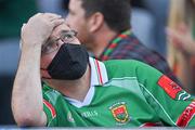 11 September 2021; A Mayo fan during the GAA Football All-Ireland Senior Championship Final match between Mayo and Tyrone at Croke Park in Dublin. Photo by Brendan Moran/Sportsfile