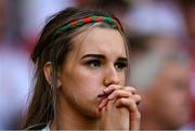 11 September 2021; A Mayo supporter during the GAA Football All-Ireland Senior Championship Final match between Mayo and Tyrone at Croke Park in Dublin. Photo by Seb Daly/Sportsfile