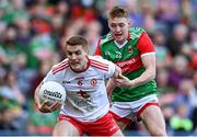 11 September 2021; Peter Harte of Tyrone in action against Bryan Walsh of Mayo during the GAA Football All-Ireland Senior Championship Final match between Mayo and Tyrone at Croke Park in Dublin. Photo by David Fitzgerald/Sportsfile