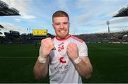 11 September 2021; Cathal McShane of Tyrone celebrates after his team won the GAA Football All-Ireland Senior Championship Final match between Mayo and Tyrone at Croke Park in Dublin. Photo by Ramsey Cardy/Sportsfile
