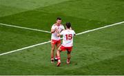 11 September 2021; Darren McCurry, left, and Conor McKenna of Tyrone celebrate after the GAA Football All-Ireland Senior Championship Final match between Mayo and Tyrone at Croke Park in Dublin. Photo by Daire Brennan/Sportsfile