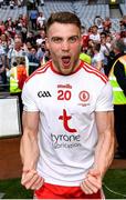 11 September 2021; Niall Kelly of Tyrone celebrates after his side's victory over Mayo in the GAA Football All-Ireland Senior Championship Final match at Croke Park in Dublin. Photo by Seb Daly/Sportsfile