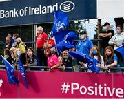 11 September 2021; Leinster supporters before the Vodafone Women’s Interprovincial Championship Round 3 match between Leinster and Munster at Energia Park in Dublin. Photo by Harry Murphy/Sportsfile