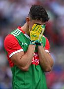 11 September 2021; Tommy Conroy of Mayo after his side's defeat to Tyrone in the GAA Football All-Ireland Senior Championship Final match at Croke Park in Dublin. Photo by Seb Daly/Sportsfile