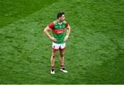 11 September 2021; A dejected Lee Keegan of Mayo after the GAA Football All-Ireland Senior Championship Final match between Mayo and Tyrone at Croke Park in Dublin. Photo by Daire Brennan/Sportsfile
