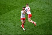 11 September 2021; Ronan McNamee, left, and Cathal McShane of Tyrone celebrate after the GAA Football All-Ireland Senior Championship Final match between Mayo and Tyrone at Croke Park in Dublin. Photo by Daire Brennan/Sportsfile